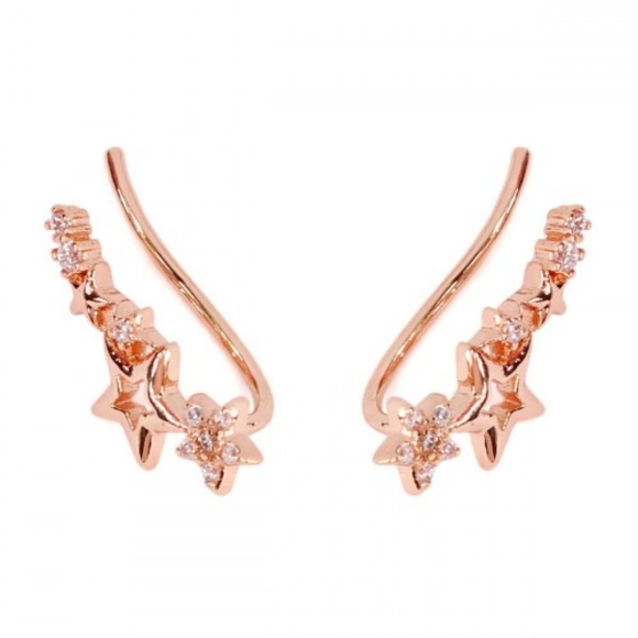 Shooting Star Crawler Earrings - Picture 2 of 3